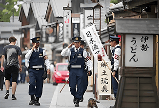 24小时街道监视警察